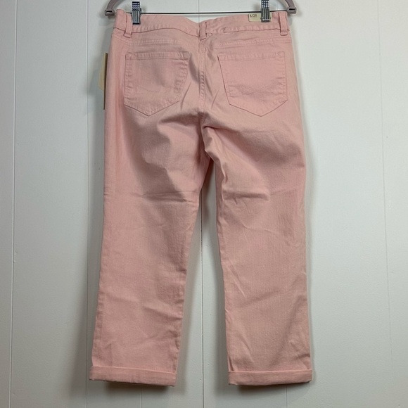 Vintage America Pink Boho Crop Jeans Size 6 - Picture 2 of 7